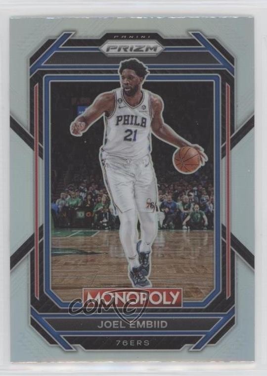 2022-23 Panini Prizm Monopoly Silver Prizm Joel Embiid #67 04ag