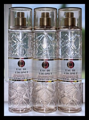 Bath & Body Works Eau De Coconut 8 fl oz Fine Fragrance Mist Spray x3