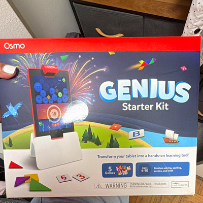 Osmo Genius Starter Kit Electronic Learning System, 5 Hands-On Games Ages 6-10
