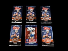 x6 Lot Topps 2008 2012 NFL Card Packs Sealed Andrew Luck