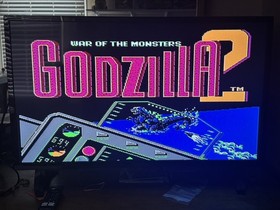 Godzilla & Godzilla 2 Nintendo Nes Cleaned/Tested
