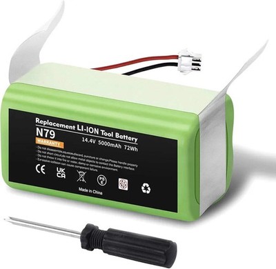 Upgraded 5000mAh 14.4v Li-ion Battery for Ecovacs Deebot N79 N79S N79W deebot 50
