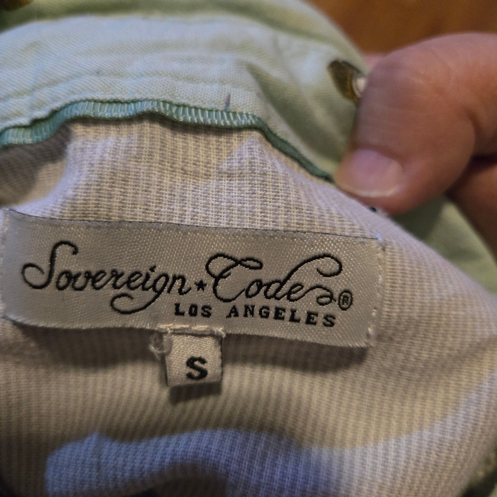 Sovereign Code Mint Pineapple Print Short Sleeve … - image 3