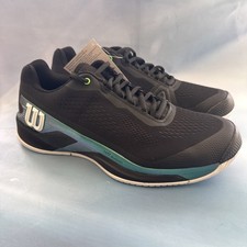 Wilson Rush Pro 4.0 Black Shoes Pickleball Tennis Sneakers Mens 7.5 Womens 9