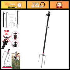 3-in-1 Aluminum Game  Trail Camera Mount, 360  Rotating Stand, 1/4"-20 Threaded