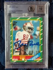 Jerry Rice HOF 1986 Topps Autograph🔥 #161 Rookie Card BGS BAS 10 ⭐️⭐️⭐️⭐️⭐️