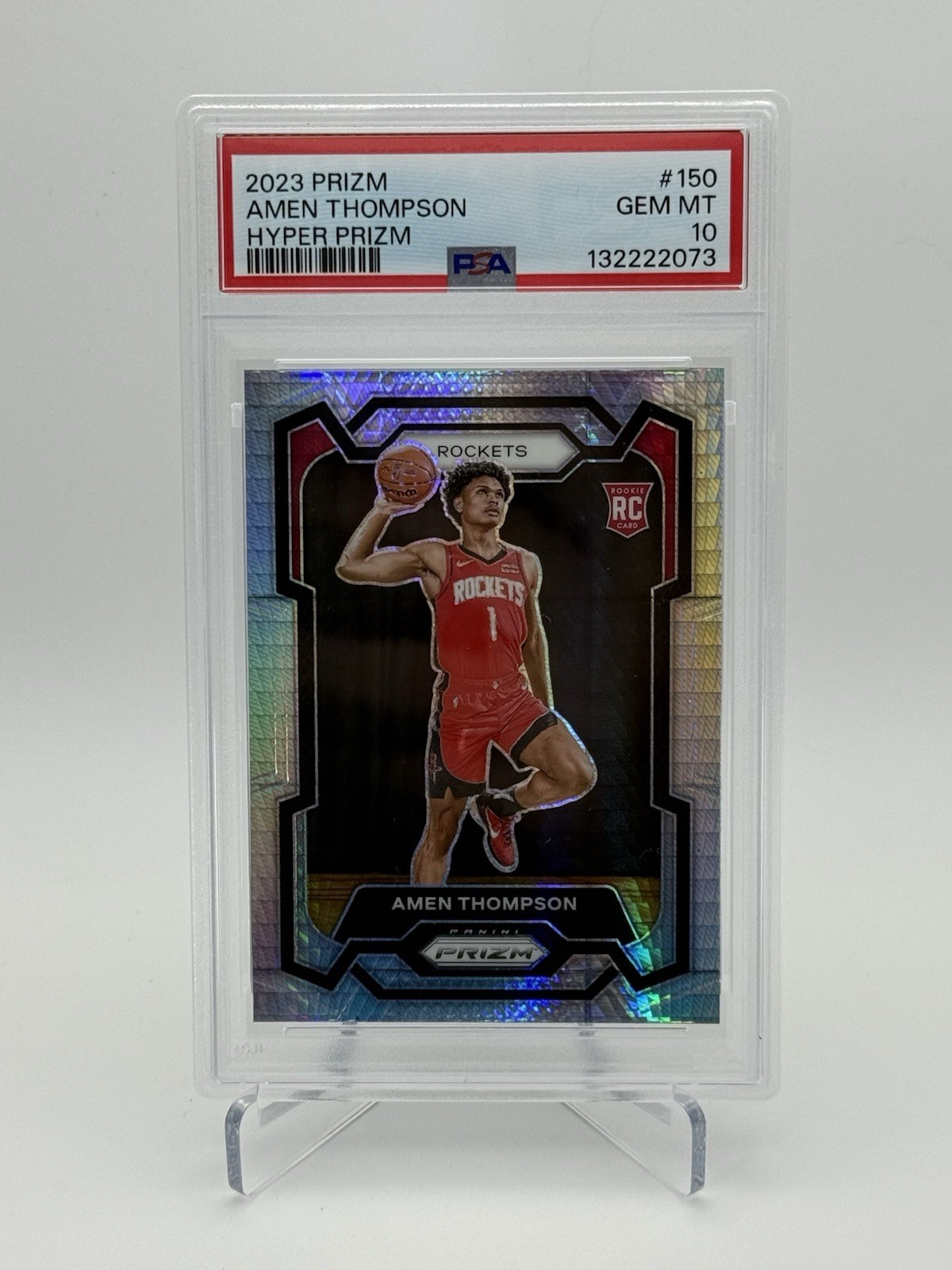 2023 Prizm #150 Amen Thompson Hyper Rookie RC **GEM MINT** PSA 10