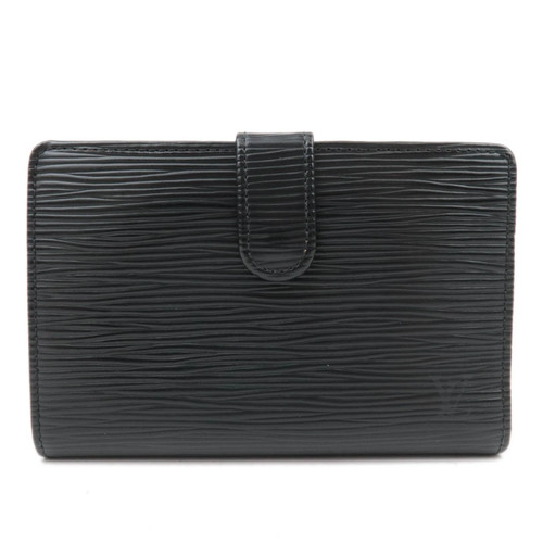Louis Vuitton Epi Portefeuille Viennois Wallet Noir Gold HDW M63242 Authentic