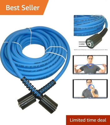 #ad 3100 PSI UBERFLEX Kink Resistant Pressure Washer Hose 50 Feet Blue $118.87