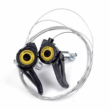2x Bike Gear Shifter Speed Control Shift Lever Cable Trigger Finger Dial Cycling