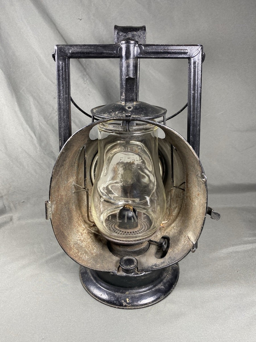 Vintage Dietz Acme Inspector Lamp NYC LINES Clear Globe NYCRR | eBay