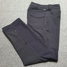 Rei Coop Pants Women 14 Large Black Screeline Hybrid Roll Up Hiking Trail Travel