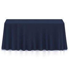 90 x 156 Inch Rectangular Tablecloth, Washable Polyester Fabric Table Cloth f...