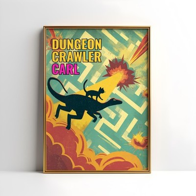 Dungeon Crawler Carl Poster 24x36 Unframed Sci-Fi Fantasy Art Print Decor