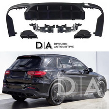 BODY KIT F&Uuml;R MERCEDES GLC X253 SUV GLC63 STYLE HECKDIFFUSOR & ENDROHRE 2016-19