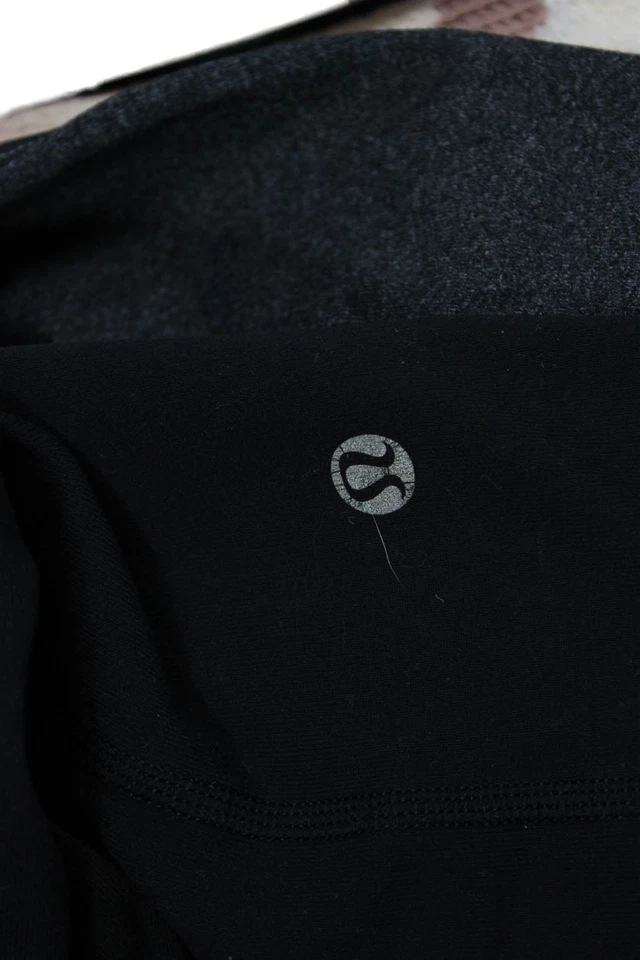 Lululemon Women Black Nylon Sweatpants Drawstring Inseam 32 Size 10 - Image 4 of 4