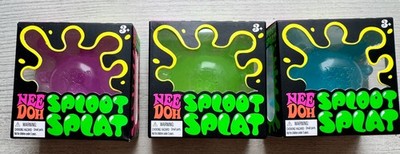 3x ORIGINAL NeeDoh Sploot Splat Super Solid Squish Lila Blau Grün
