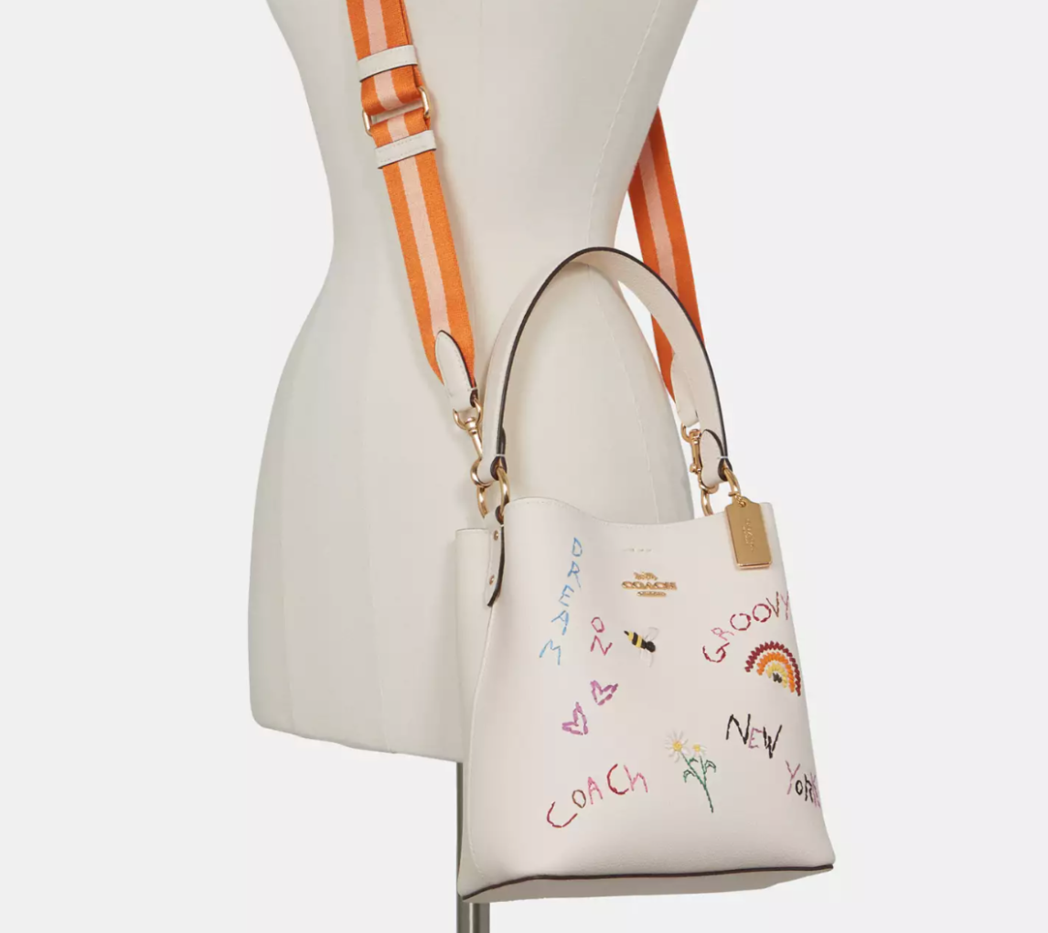 NWT Coach Small Town Bucket Bag With Diary Embroidery C8282 | eBay