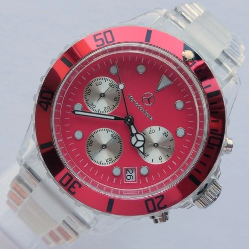 Mercedes Benz Motorsport AMG Racing Driver Sport Car Accessory Chronograph Watch