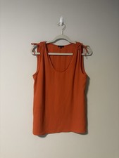 Theory Orange Business Casual Tank Medium
