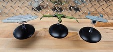 Star Trek Eaglemoss 1-3 Enterprise Refit/D, Bird of Prey - with Magazines