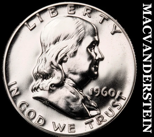 1960 Silver Franklin Half Dollar - Choice Gem Proof  Lustrous  #G9462