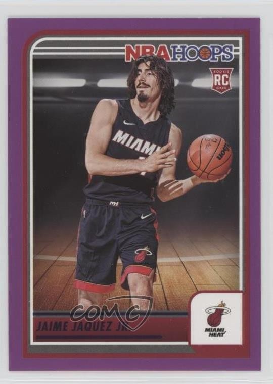 2023-24 Panini NBA Hoops Rookies Purple Jaime Jaquez Jr #249 Rookie RC 1h6