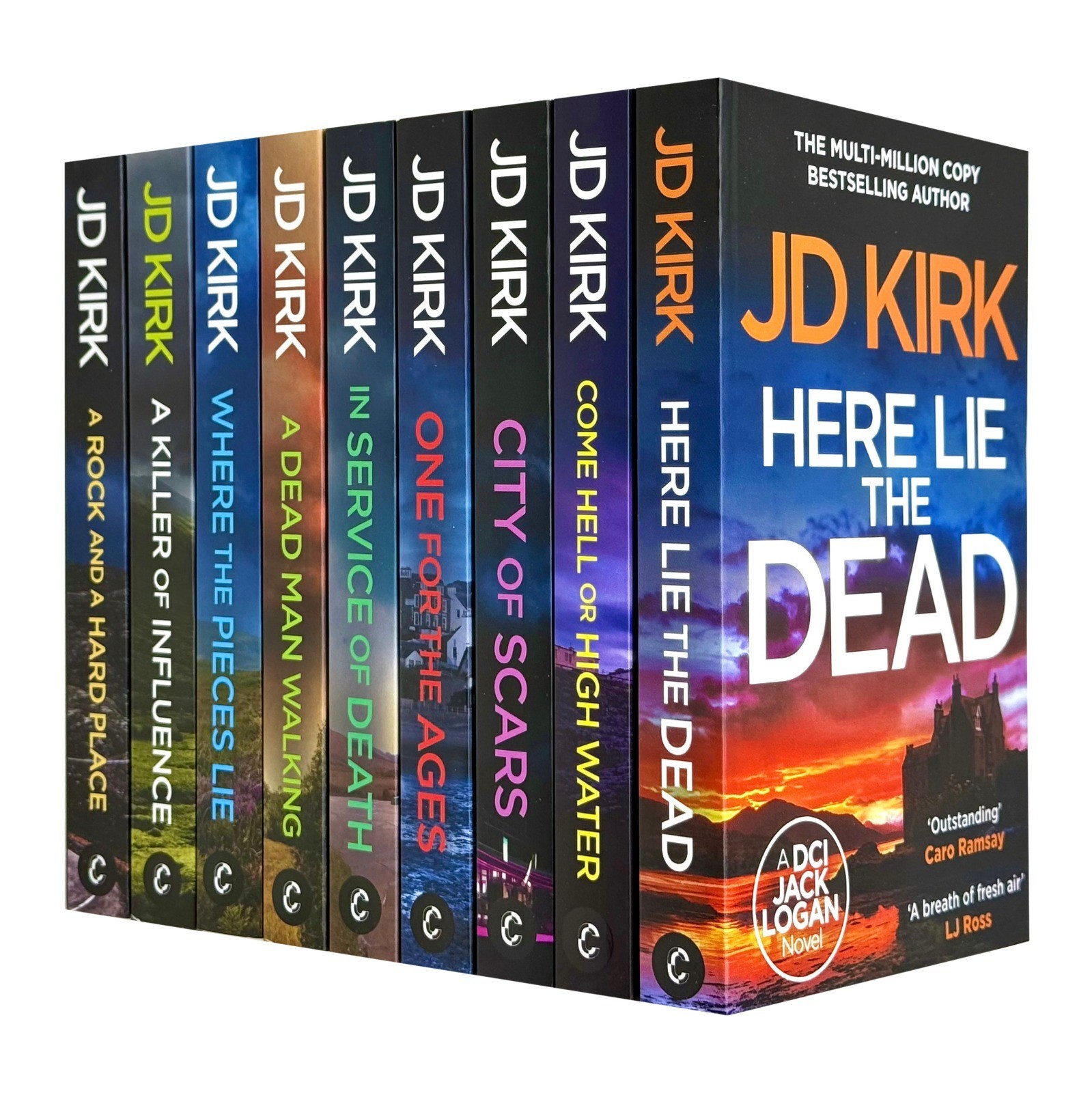 DCI Logan Crime Thrillers Series 13-21 Collection 9 Books Set By JD Kirk Come He