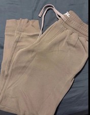 Alo Men s Beige Fleece Sweatpants Cotton Blen...