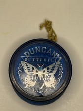 Vintage Duncan Butterfly YoYo 1999 Classic Toys Blue Yo Yo Original Collectible