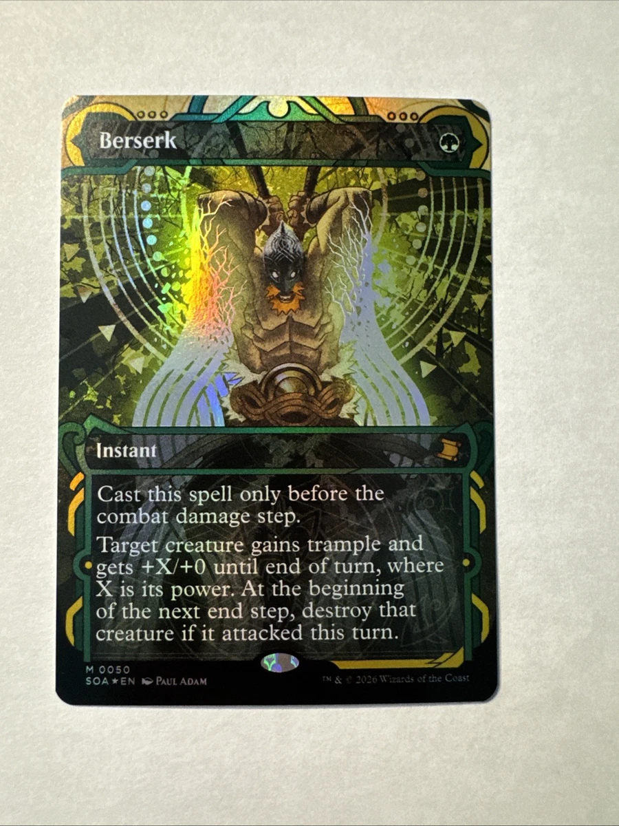 Magic: The Gathering Green Berserk Instant Individual Collectible