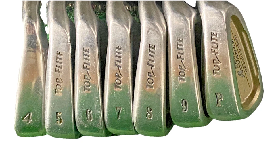 Juego de hierros Top Flite Advance LCG 4-PW RH para hombre regular acero 5i 37,5" nuevas empuñaduras Foto 2 de 4