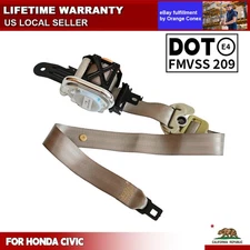 Front Left Driver Side Seat Belt Retractor Assembly For Honda Civic 2009-2011