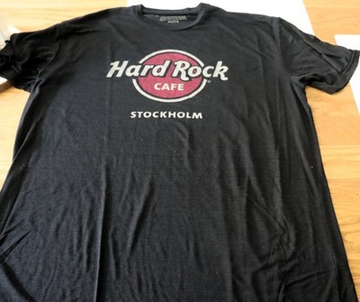 Hard Rock Cafe T-Shirt Stockholm getragen schwarz
