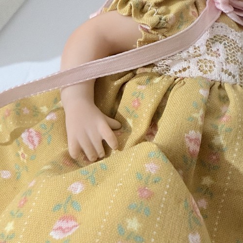 7” Antique French Repro SFBJ 252 Pouty All Bisque Jointed Doll Painted Eyes - Picture 10 of 12