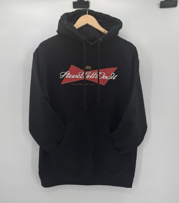 Full Send Steve Will Do It Healthiest Man Alive Hoodie Adult M Black Sweatshirt