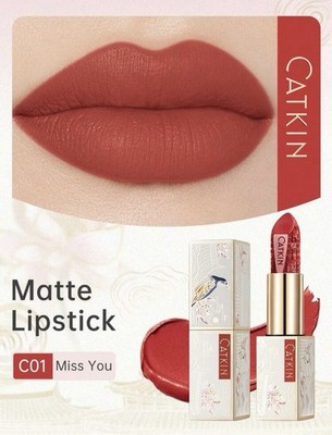 CATKIN Matte Lipstick Long Lasting Velvet Waterproof Moisturizing Lip Color