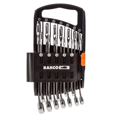 Bahco Metric Combination Spanner 12 Piece Set 8 - 19MM Storage Holder 111M/SH12