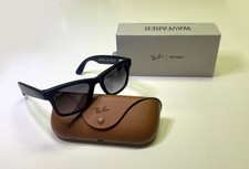 RayBan Meta Wayfarer RW4008 Matte Black / Gradient Polarized Graphite - NIB