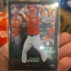 2011 Bowman Chrome Rookie Mike Trout #175 Los Angeles Angels Baseball Card