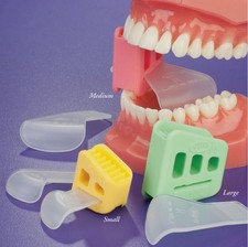 Dental Occlusal Pad Mouth Opener Prop Bite Blocks Silicone Oral with Tongue Guar