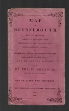 MAP OF BOURNEMOUTH  ,DORSET BY PHILLIP BRANNON    DATED 1860
