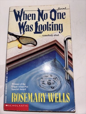 When No One Was Looking Vintage Scholastic Paperback Rosemary Wells