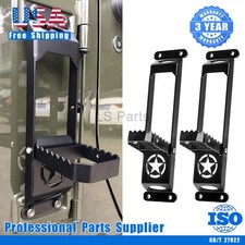 For Jeep Wrangler Jk 07-2018 Pair Foldable Star Door Hinge Step Pedals Foot Peg For Jeep Wrangler Jk 07-2018 Pair Foldable Star Door Hinge Step Pedals Foot Peg