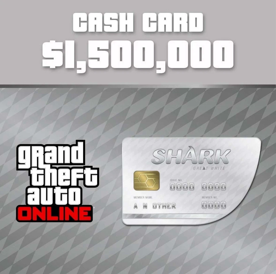 $1,500,000 GTA Great White Shark Card - PS5 Only