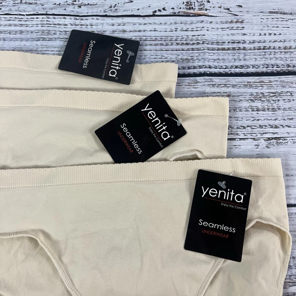 Set of 3 Yenita Seamless Cream Underware Panties size Large/Extra Large Stretch - Image 2 of 4