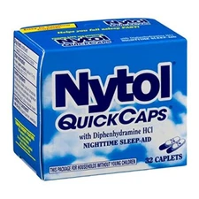 6 Pack Nytol Nighttime Sleep Aid Quick Capsules 32 Each