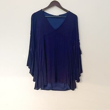 Altar’d State Navy Blue Flowy Mini Dress