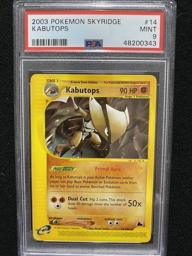Kabutops graded PSA 9 for sale on eBay