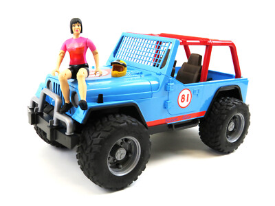 Bruder 02541/2 Jeep Mudracer Geländewagen  + Figur Frau mit Schutzhelm